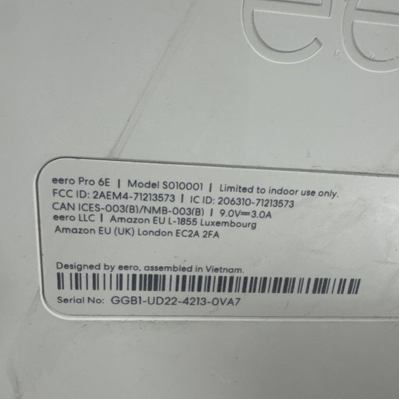 eero Pro 6E Tri-Band Wi-Fi 6E Router Mesh System - White (2-Pack) - Picture 5 of 7